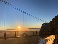 Sonnenuntergang am Dachsteingletscher | © Bianca Rettenwender